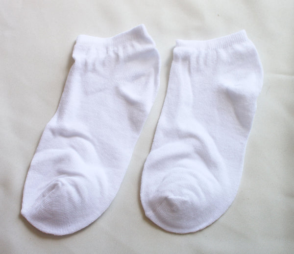 So Basic Socks | White flat lay