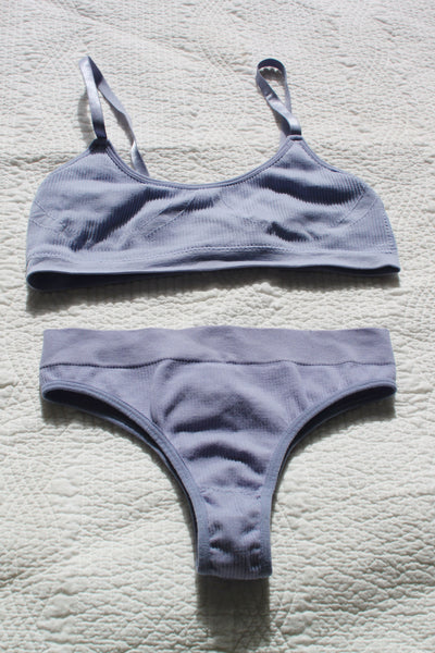 Nymphette Two Piece Set | Blue Bikini Flat