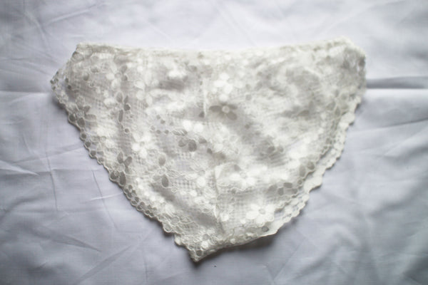 Cheeky Lacy Panty | White