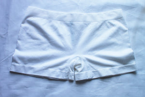 Boxy Boyshort Undies | White