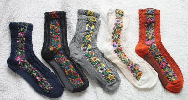 Kawaii Floral Socks