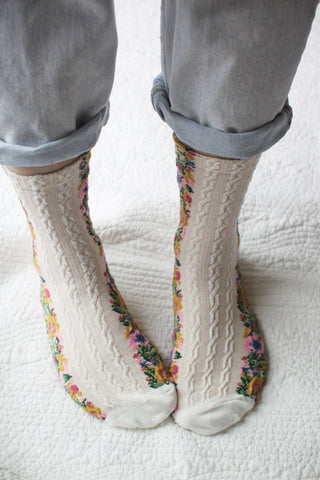 Kawaii Floral Socks