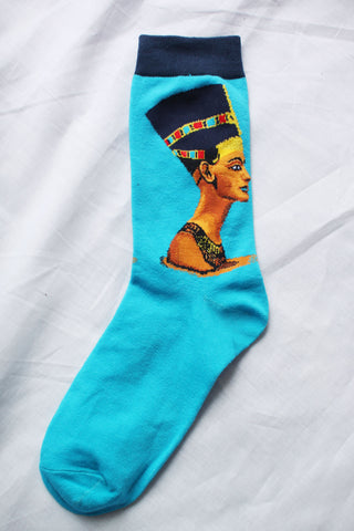 Cultured Long Crew Socks | Nefertiti