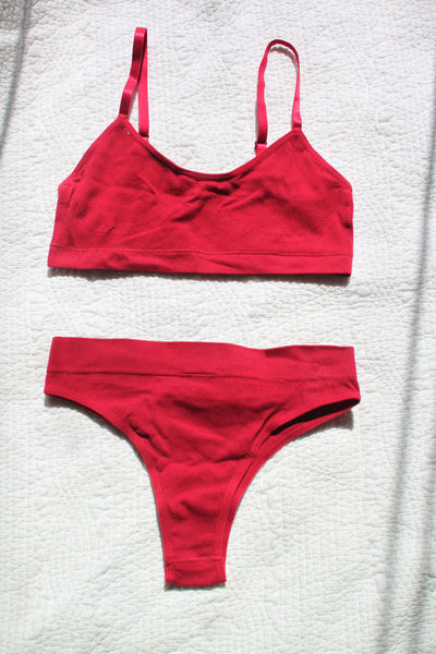 Nymphette Two Piece Set | Red Bikini