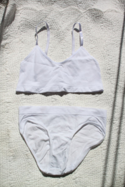 Nymphette Two Piece Set | White Brief