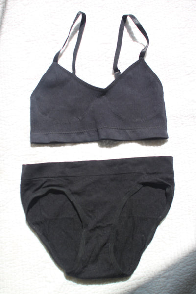 Nymphette Two Piece Set | Black Brief