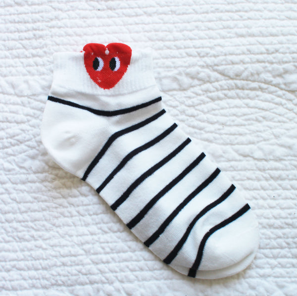 Oh Heart Socks | Stripe