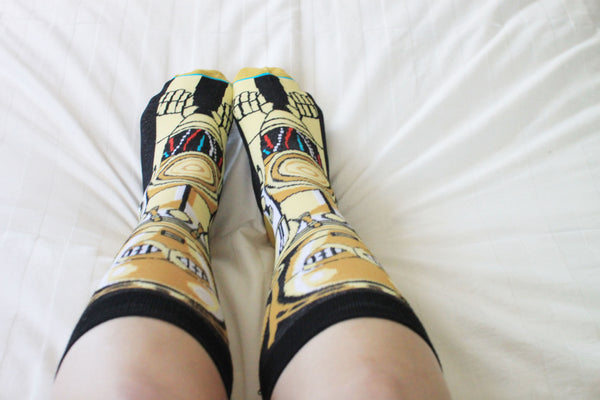 Star Wars Girl Socks | C-3PO top