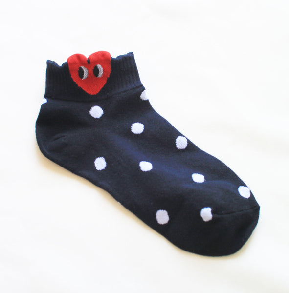 Oh Heart Socks | Black Dot