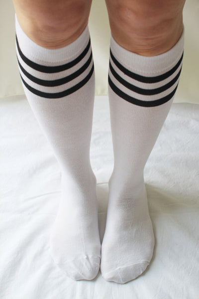 High-Cut Stripe Socks