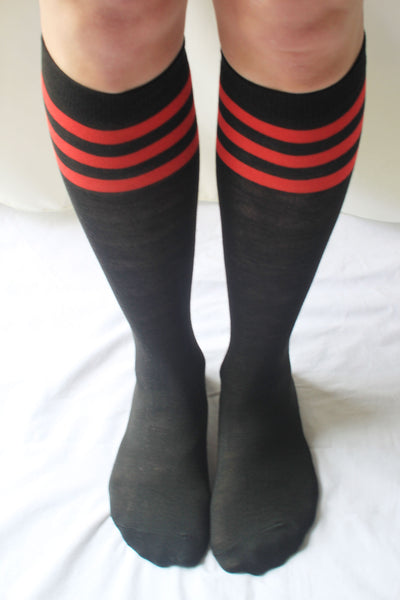High-Cut Stripe Socks
