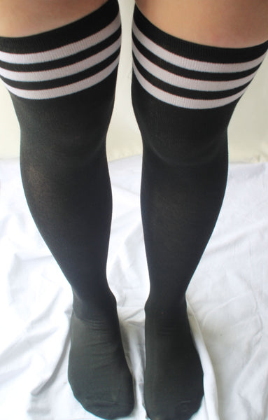 High-Cut Stripe Socks