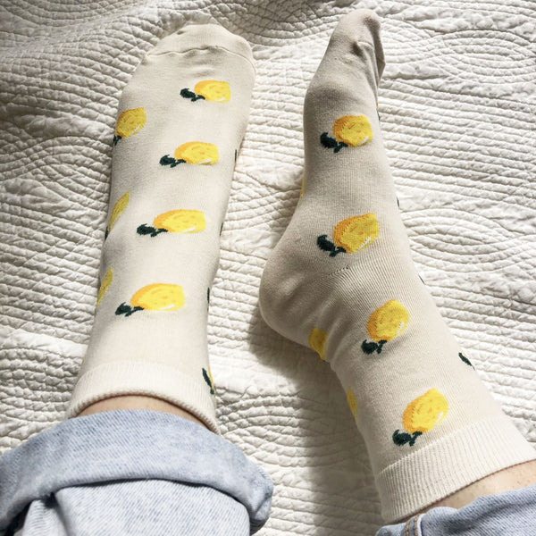 Ripened Fruit Print Socks