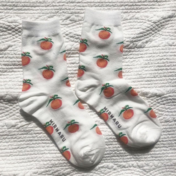 Ripened Fruit Print Socks