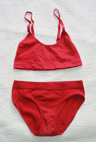 Nymphette Two Piece Set | Red Brief