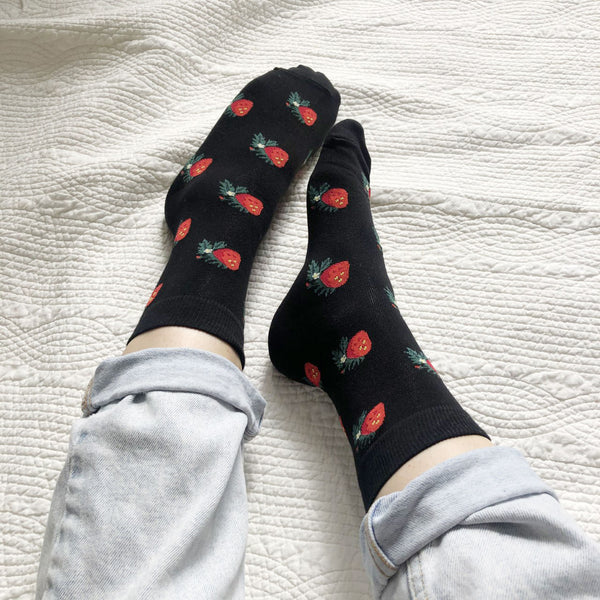 Ripened Fruit Print Socks